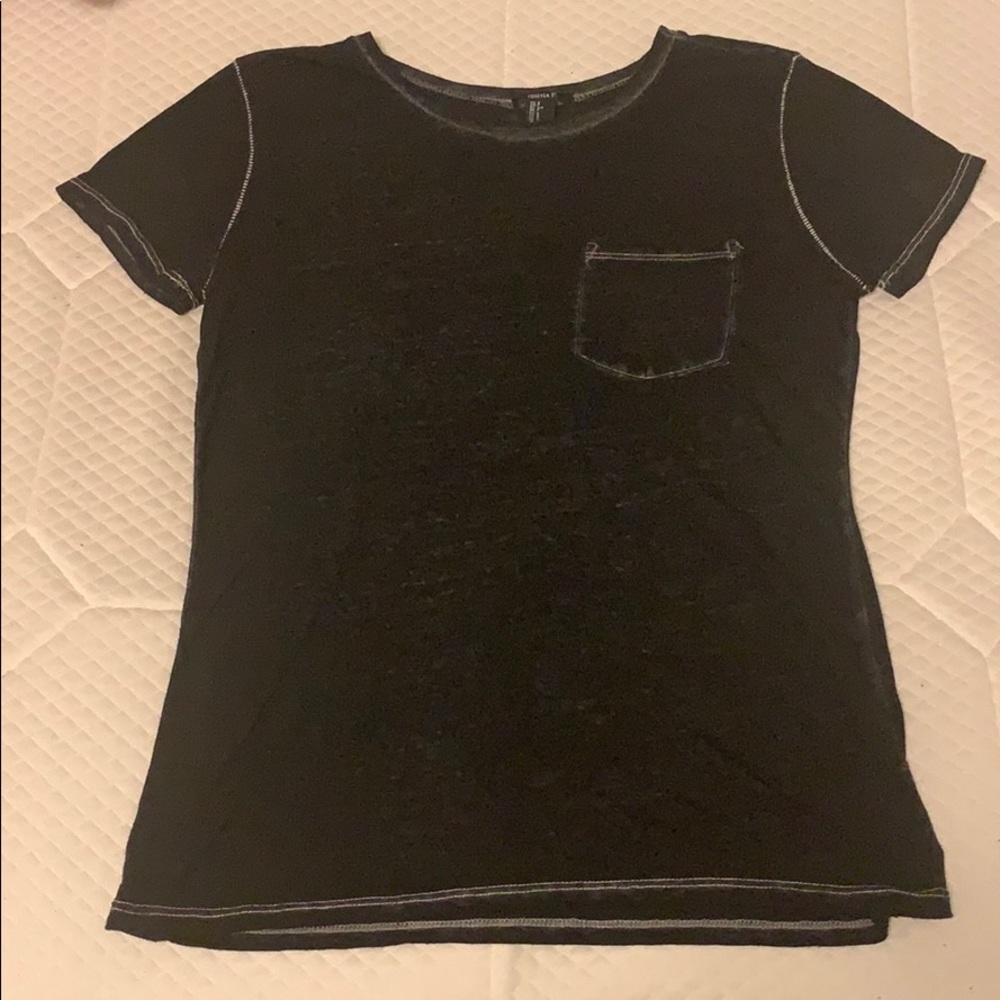 Black Top with Front Pocket